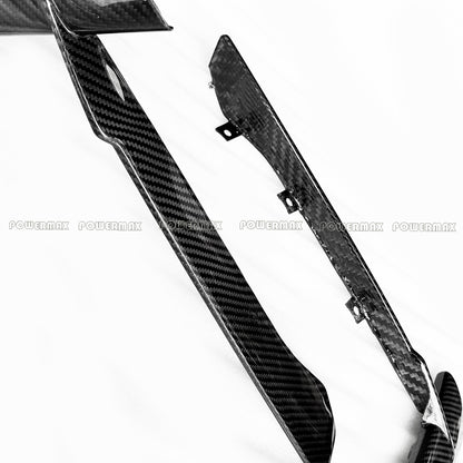 Dry Carbon Fiber OEM Style Front Bumper Grille Air Vent Inserts For Chevrolet Corvette C8 Stingray 2020+