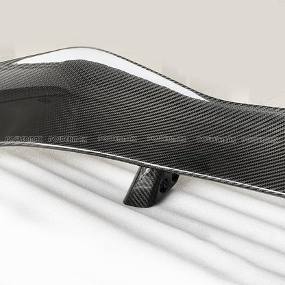 Wet Carbon Fiber Rear High Wing Spoiler For Chevrolet Corvette C8 Z06 (Without Brackets)