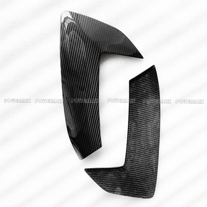 Dry Carbon Fiber Side Fender Vent Door Handle Boomerang Covers For Chevrolet Corvette C8 Stingray 2020+