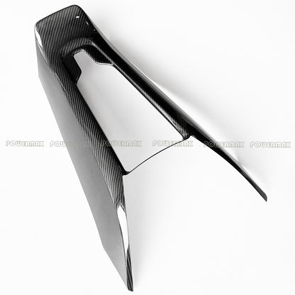 Dry Carbon Fiber Rear Waterfall Wireless Charging Panel Frame Trim for 2020+ Chevrolet Corvette C8 Stingray Z51 Z06 Coupe