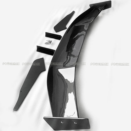 Real Carbon Fiber ZR1 ZTK Style Rear High Wing Spoiler With Brackets For Chevrolet Corvette C8 2020+