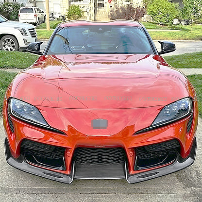 Dry Carbon Fiber AD Style Front Bumper Spilitter For Toyota Supra A90/A91 MKV
