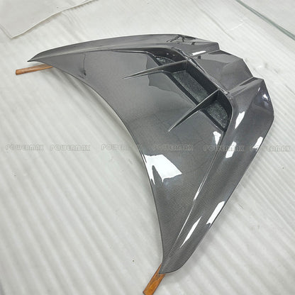 For Chevrolet Corvette C8 Stingray Z06 E-Ray ZR1 Style Double-Sided Carbon Fiber Front Engine Hood Bonnet