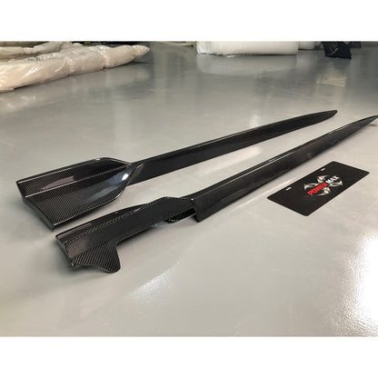 Carbon Fiber Side Skirts Rocker Panel for 2020+ Toyota GR Supra A90 A91 MKV (Pair)