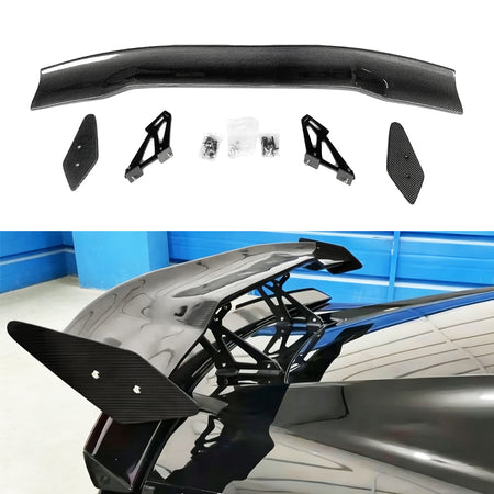 Dry Carbon Fiber Rear Trunk Spoiler Wing A Style for 2020+ Chevrolet Corvette C8 Stingray Z51 Z06 Coupe Convertible