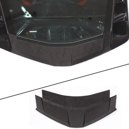 Dry Carbon Fiber Rear Vent Window Lower Trim Cover for 2020+ Chevrolet Corvette C8 Stingray Z51 Z06 Coupe