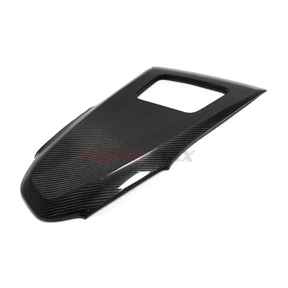 Dry Carbon Fiber Center Console Gear Shift Panel Cover Trim for 2020+ Chevrolet Corvette C8 Stingray Z51 Z06 Coupe Convertible