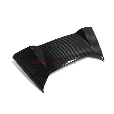 Dry Carbon Fiber Rear Waterfall Wireless Charger Upper Cover Trim for 2020+ Chevrolet Corvette C8 Stingray Z51 Z06 Coupe