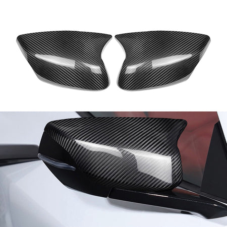 Dry Carbon Fiber Stick-On Side Mirror Covers Caps For Chevrolet Corvette C8 Stingray Z51 Z06 2020+