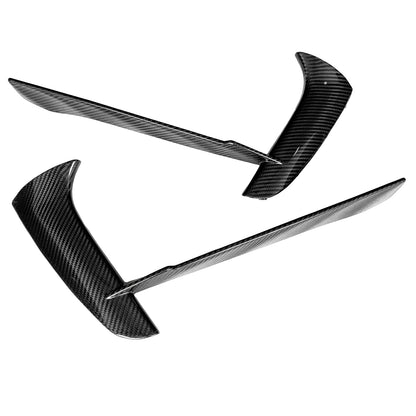 Dry Carbon Fiber OEM Style Front Bumper Grille Air Vent Inserts For Chevrolet Corvette C8 Stingray 2020+
