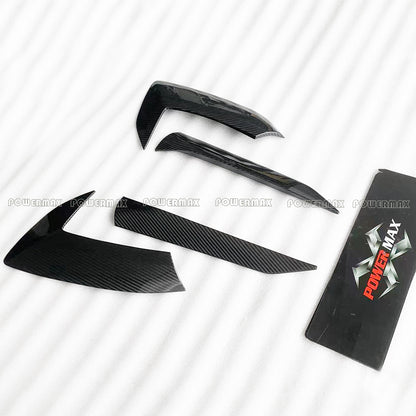 Dry Carbon Fiber Side Fender Vent Door Handle Boomerang Covers For Chevrolet Corvette C8 Stingray 2020+