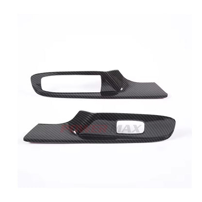 Dry Carbon Fiber Interior Switch Cover Trims for 2020+ Chevrolet Corvette C8 Stingray Z51 Z06 (2-Piece Set)