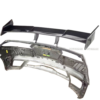 Dry Carbon Fiber ZR1 Style Rear High Wing Spoiler With Mounting Base Bracket For Chevrolet Corvette C8 Stingray 2020+