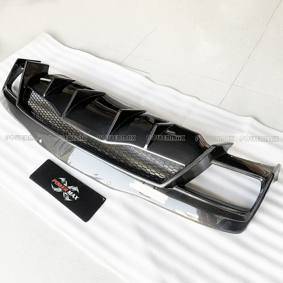 Style A Carbon Fiber Rear Diffuser for Corvette C8 | Powermax