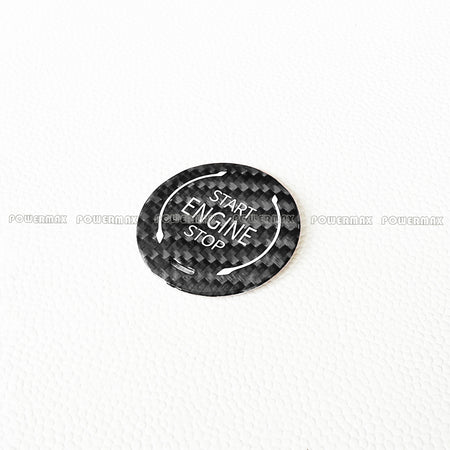 Carbon Fiber Engine Start Stop Button Cover Trim for 2020+ Chevrolet Corvette C8 Stingray Z51 Z06 Coupe Convertible