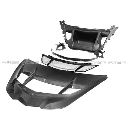 For 2020+ Chevrolet Corvette C8 Z06 E-Ray ZR1 ZR1 Style Dry Carbon Fiber Front Engine Hood Bonnet