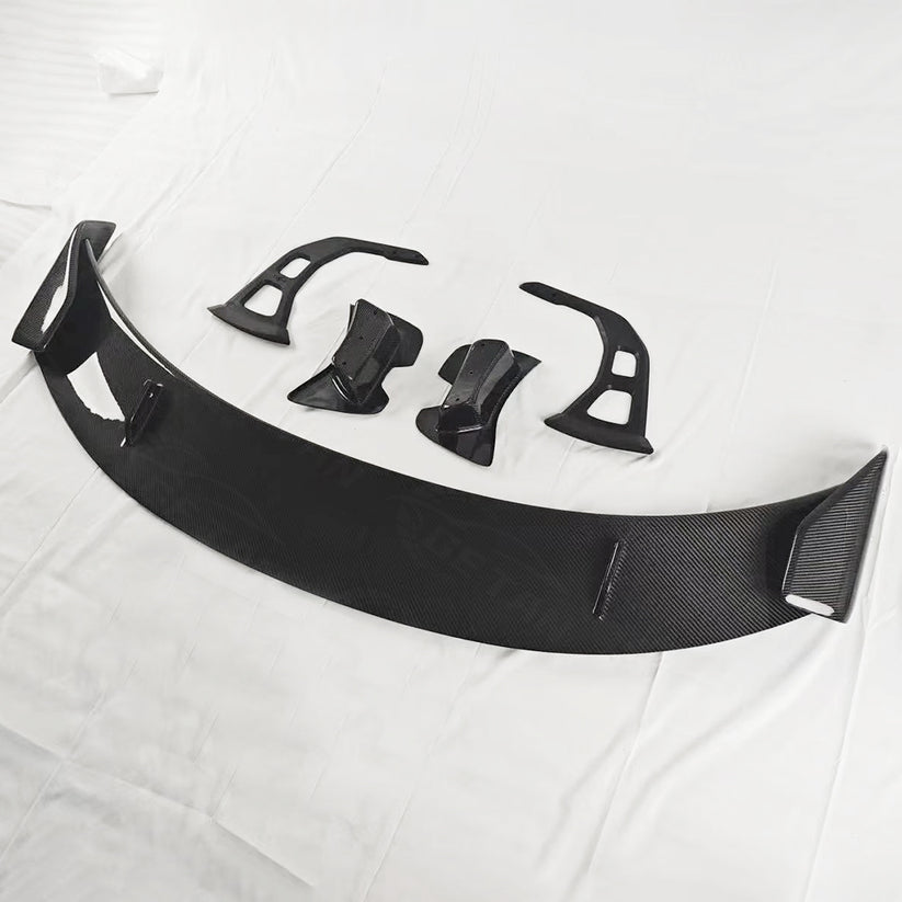 DRY CARBON FIBER A V2 STYLE REAR TRUNK SPOILER FOR 2020+ TOYOTA GR SUP ...