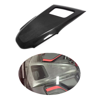 Dry Carbon Fiber Center Console Gear Shift Panel Cover Trim for 2020+ Chevrolet Corvette C8 Stingray Z51 Z06 Coupe Convertible