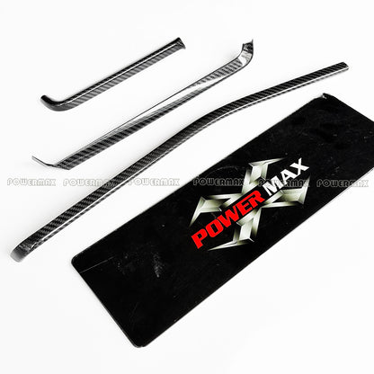 Dry Carbon Fiber Dashboard Accent Trim Strip Cover for 2020+ Chevrolet Corvette C8 Stingray Z51 Z06 Coupe Convertible