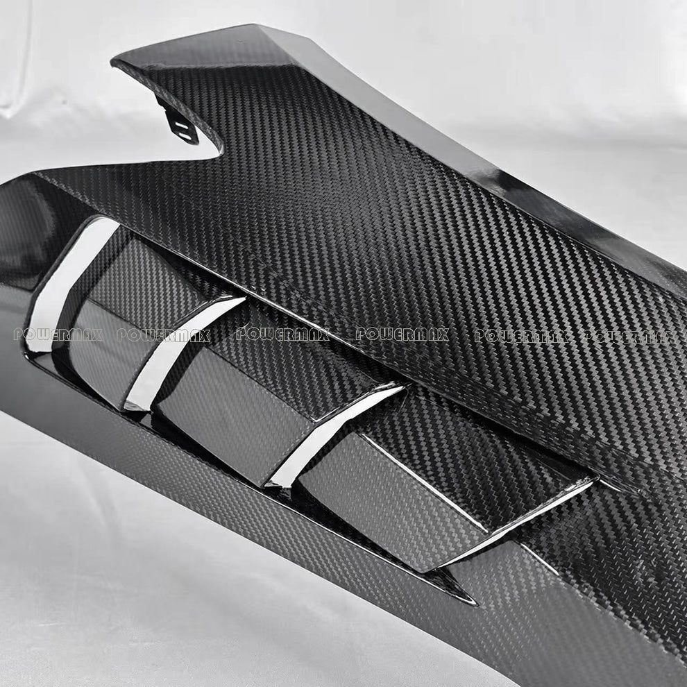 TLS Style Dry Carbon Fiber Vented Front Fenders for Corvette C8 | Powermax