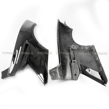 DRY Carbon Fiber Rear Quarter Panels for 20-Up Corvette C8 Z06 ZR1 Style Rear Side Fenders