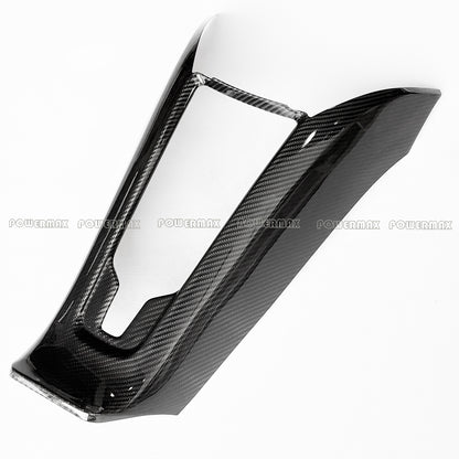Dry Carbon Fiber Rear Waterfall Wireless Charging Panel Frame Trim for 2020+ Chevrolet Corvette C8 Stingray Z51 Z06 Coupe
