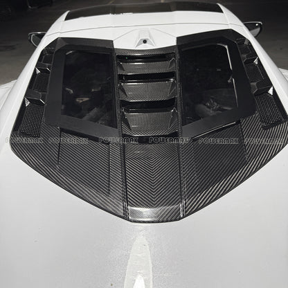 ZR1 Style Dry Carbon Fiber Rear Window Cover Louver Trim for 2020+ Chevrolet Corvette C8 Stingray Z51 Z06 Coupe