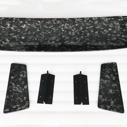 Forged Carbon Fiber ZR1 ZTK Style Rear High Wing Spoiler With Brackets For Chevrolet Corvette C8 2020+