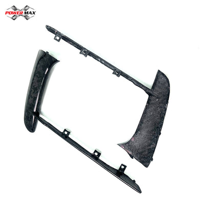 Forged Carbon Fiber OEM Style Front Bumper Grille Air Vent Inserts For Chevrolet Corvette C8 Stingray 2020+