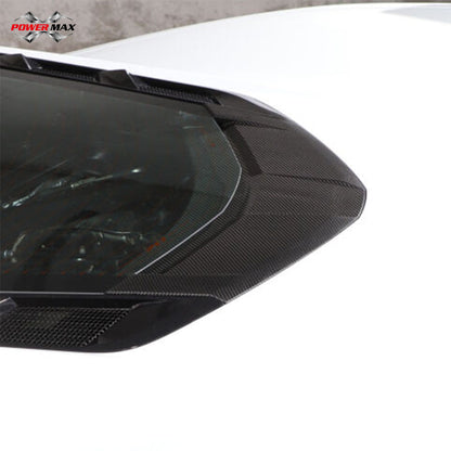 Dry Carbon Fiber Rear Vent Window Lower Trim Cover for 2020+ Chevrolet Corvette C8 Stingray Z51 Z06 Coupe
