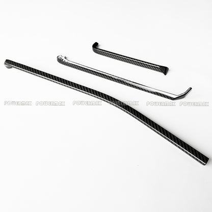 Dry Carbon Fiber Dashboard Accent Trim Strip Cover for 2020+ Chevrolet Corvette C8 Stingray Z51 Z06 Coupe Convertible