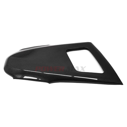 Dry Carbon Fiber Center Console Gear Shift Panel Cover Trim for 2020+ Chevrolet Corvette C8 Stingray Z51 Z06 Coupe Convertible