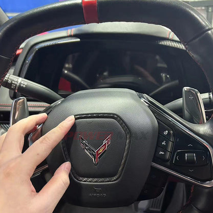 Dry Carbon Fiber Dashboard Instrument Cluster Hood Cover Trim for 2020+ Chevrolet Corvette C8 Stingray Z51 Z06 Coupe Convertible
