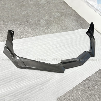 7-Piece ZR1 ZTK Style Carbon Fiber Front Bumper Lip Splitter Kit For Chevrolet Corvette C8 Stingray 2020+