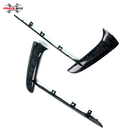 Forged Carbon Fiber OEM Style Front Bumper Grille Air Vent Inserts For Chevrolet Corvette C8 Stingray 2020+