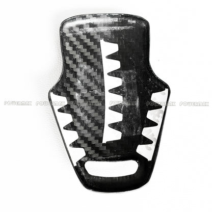 Dry Carbon Fiber Center Console Control Knob Cover Trim for 2020+ Chevrolet Corvette C8 Stingray Z51 Z06