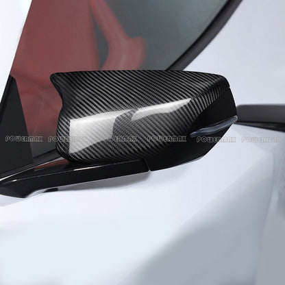 Dry Carbon Fiber Stick-On Side Mirror Covers Caps For Chevrolet Corvette C8 Stingray Z51 Z06 2020+