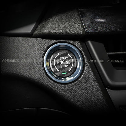 Carbon Fiber Engine Start Stop Button Cover Trim for 2020+ Chevrolet Corvette C8 Stingray Z51 Z06 Coupe Convertible