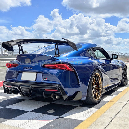 DRY CARBON FIBER A V2 STYLE REAR TRUNK SPOILER FOR 2020+ TOYOTA GR SUPRA A90 A91 MKV