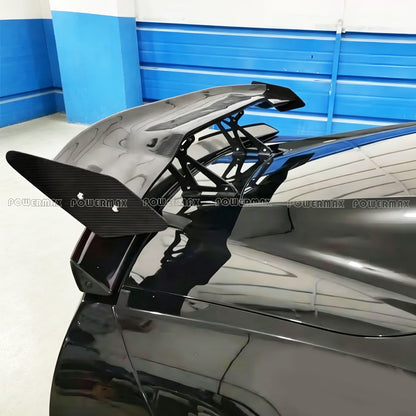 Dry Carbon Fiber Rear Trunk Spoiler Wing A Style for 2020+ Chevrolet Corvette C8 Stingray Z51 Z06 Coupe Convertible