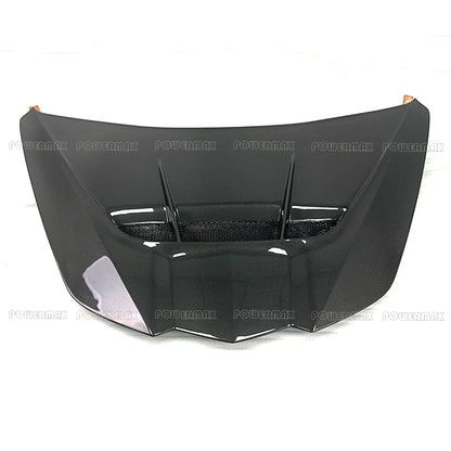 For Chevrolet Corvette C8 Stingray Z06 E-Ray ZR1 Style Double-Sided Carbon Fiber Front Engine Hood Bonnet