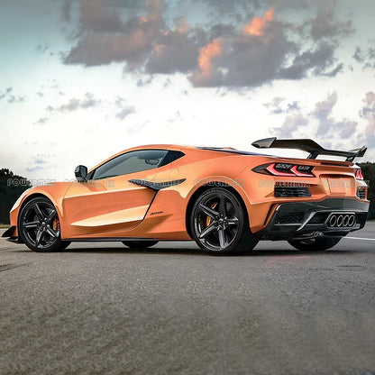 Z06 Style Front and Rear Bumper Full Body Kit Conversion For Chevrolet Corvette C8 Stingray Z51 2020+ (PP Material)