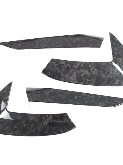 Dry Forged Carbon Fiber Side Fender Vent Door Handle Boomerang Covers For Chevrolet Corvette C8 Stingray 2020+