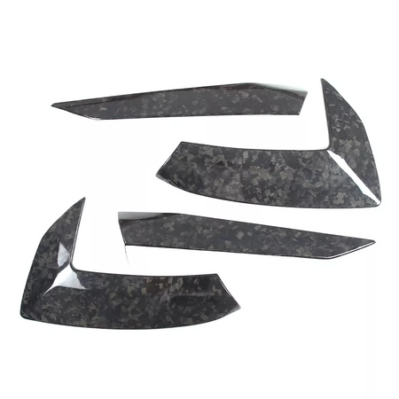 Dry Forged Carbon Fiber Side Fender Vent Door Handle Boomerang Covers For Chevrolet Corvette C8 Stingray 2020+