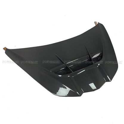 For Chevrolet Corvette C8 Stingray Z06 E-Ray ZR1 Style Double-Sided Carbon Fiber Front Engine Hood Bonnet