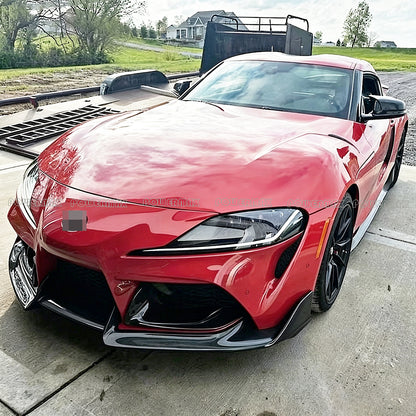 Dry Carbon Fiber AD Style Front Bumper Spilitter For Toyota Supra A90/A91 MKV