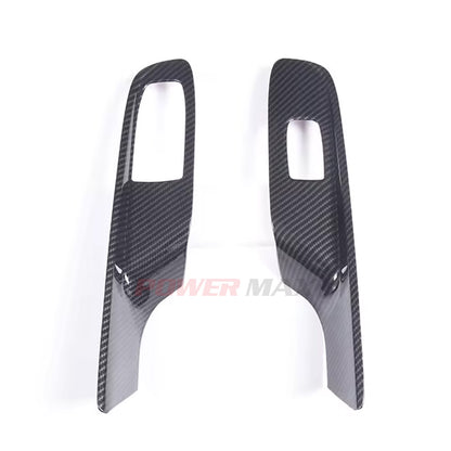 Dry Carbon Fiber Interior Switch Cover Trims for 2020+ Chevrolet Corvette C8 Stingray Z51 Z06 (2-Piece Set)