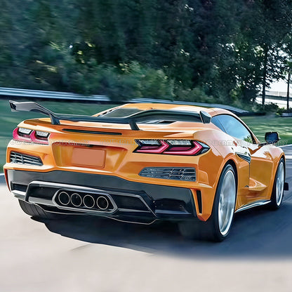 Z06 Style Front and Rear Bumper Full Body Kit Conversion For Chevrolet Corvette C8 Stingray Z51 2020+ (PP Material)