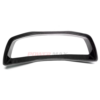 Dry Carbon Fiber Dashboard Instrument Cluster Hood Cover Trim for 2020+ Chevrolet Corvette C8 Stingray Z51 Z06 Coupe Convertible