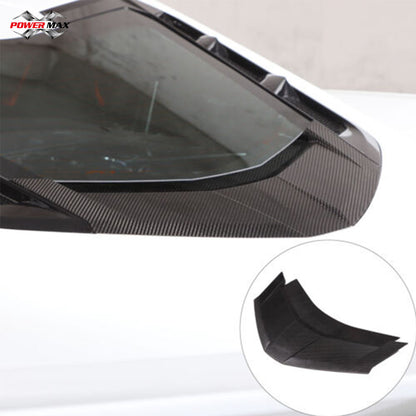 Dry Carbon Fiber Rear Vent Window Lower Trim Cover for 2020+ Chevrolet Corvette C8 Stingray Z51 Z06 Coupe
